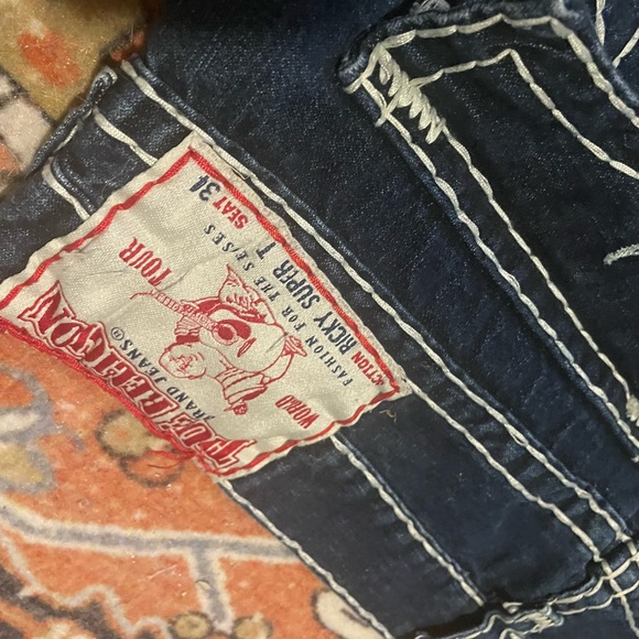 True Religion Ricky Super T s42 Jeans Seat 34 - Picture 4 of 6